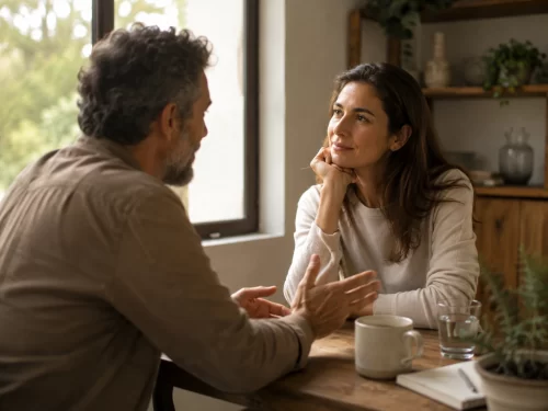 Conversación consciente entre dos personas